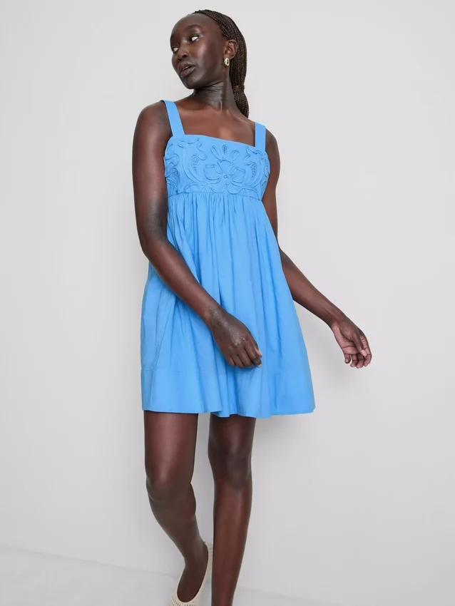 Cornelli-Minikleid aus Baumwolle Cornelli-Minikleid aus Baumwolle