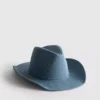 Cowboyhut aus Denim mit Nieten