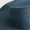 Cowboyhut aus Denim mit Nieten