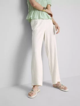 Crinkle-Hose mit geradem Bein