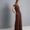 Crinkle-Hose mit weitem Bein Crinkle-Hose mit weitem Bein
