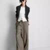 Crinkle-Hose mit weitem Bein Crinkle-Hose mit weitem Bein