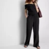 Crinkle-Hose mit weitem Bein Crinkle-Hose mit weitem Bein
