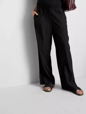 Crinkle-Hose mit weitem Bein