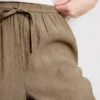 Crinkle-Hose mit weitem Bein Crinkle-Hose mit weitem Bein