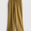 Crinkle-Hose mit weitem Bein Crinkle-Hose mit weitem Bein
