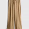 Crinkle-Hose mit weitem Bein Crinkle-Hose mit weitem Bein
