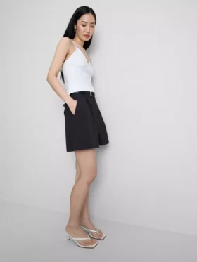 Cruise-Shorts mit hoher Taille und Struktur