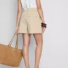 Cruise-Shorts mit hoher Taille und Struktur