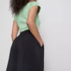 Culotte-Hose mit mittlerer Leibhöhe und weitem Bein Culotte-Hose mit mittlerer Leibhöhe und weitem Bein