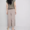 Culotte-Hose mit mittlerer Leibhöhe und weitem Bein Culotte-Hose mit mittlerer Leibhöhe und weitem Bein