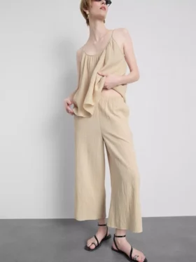 Culottes aus reiner Baumwolle