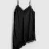 Das asymmetrische Slip-Kleid aus Satin-Spitze von The Edit Das asymmetrische Slip-Kleid aus Satin-Spitze von The Edit