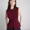 Das gestrickte Tanktop mit Knopfleiste von „The Edit“ Das gestrickte Tanktop mit Knopfleiste von „The Edit“