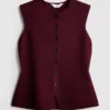 Das gestrickte Tanktop mit Knopfleiste von „The Edit“ Das gestrickte Tanktop mit Knopfleiste von „The Edit“