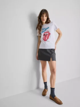 Das Rolling-Stones-Baumwoll-T-Shirt mit Grafikprint