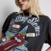 Das T-Shirt-Kleid mit Rolling-Stones-Motiv Das T-Shirt-Kleid mit Rolling-Stones-Motiv