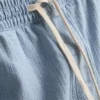 Denim-Shorts mit strukturiertem Kordelzug Denim-Shorts mit strukturiertem Kordelzug