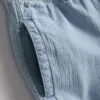 Denim-Shorts mit strukturiertem Kordelzug Denim-Shorts mit strukturiertem Kordelzug