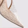 Diamanta Slingback-High Heels mit Kunstperlen