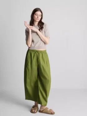 Die „The Edit“-Leinenhose mit weitem Bein Die „The Edit“-Leinenhose mit weitem Bein