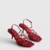 Die „The Edit“-Sandalen mit geflochtenem Stiletto-High-Heel-Absatz
