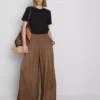 Die „The Edit“ Satin-Hose mit weitem Bein Die „The Edit“ Satin-Hose mit weitem Bein