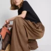 Die „The Edit“ Satin-Hose mit weitem Bein Die „The Edit“ Satin-Hose mit weitem Bein