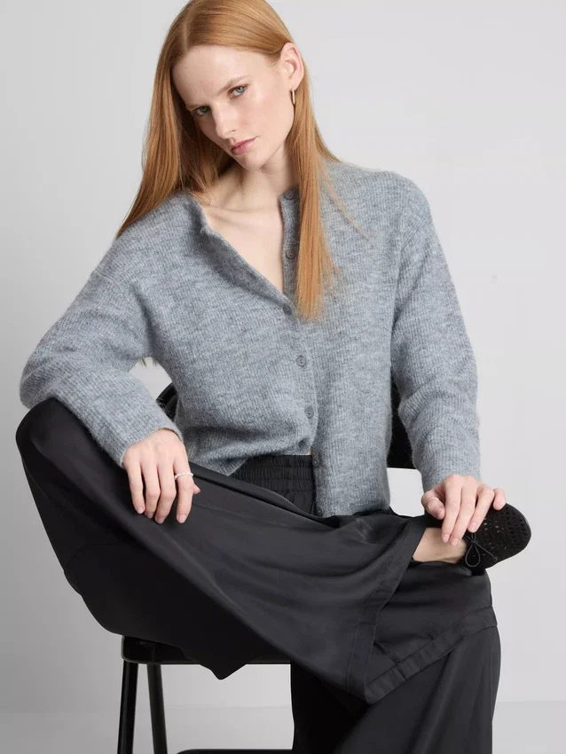 Die „The Edit“ Satin-Hose mit weitem Bein Die „The Edit“ Satin-Hose mit weitem Bein