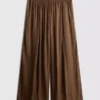 Die „The Edit“ Satin-Hose mit weitem Bein Die „The Edit“ Satin-Hose mit weitem Bein