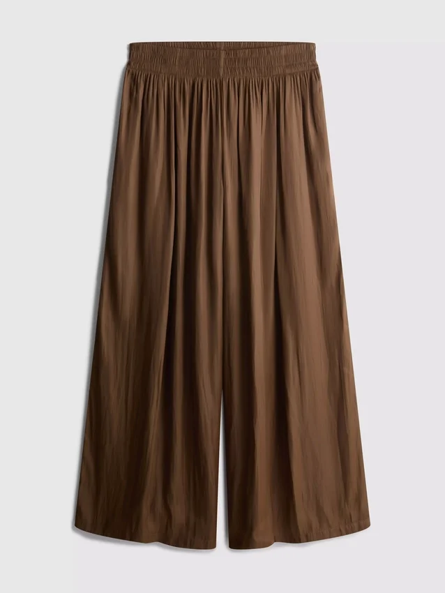 Die „The Edit“ Satin-Hose mit weitem Bein Die „The Edit“ Satin-Hose mit weitem Bein