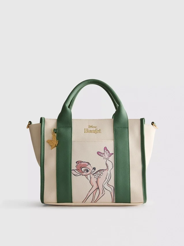 Disney-Bambi-Tragetasche aus Kunstleder Disney-Bambi-Tragetasche aus Kunstleder