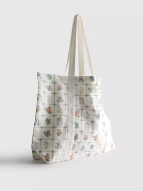 Disney Bambi XL-Tasche aus Baumwoll-Canvas Disney Bambi XL-Tasche aus Baumwoll-Canvas