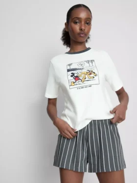 Disney-Kurzschlafanzug mit Mickey-Mouse-Motiv