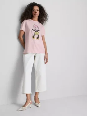 Disney Minnie-Maus-T-Shirt aus Baumwolle mit Aufdruck