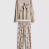 Disney Minnie-Mouse-Schlafanzug aus Baumwolle mit Aufdruck