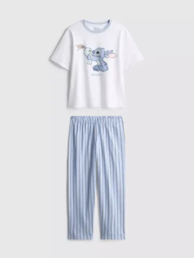 Disney-Schlafanzug aus Baumwolle mit Stitch-Motiv