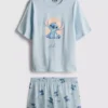 Disney Stitch Baumwoll-Schlafanzug mit Grafikprint