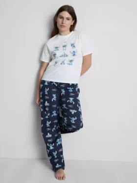 Disney-Stitch-T-Shirt-Schlafanzug