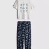 Disney-Stitch-T-Shirt-Schlafanzug