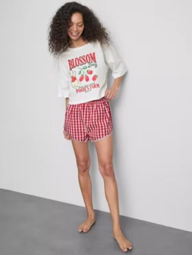 Disney Winnie-Puuh-Schlafanzug mit Gingham-Muster