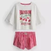 Disney Winnie-Puuh-Schlafanzug mit Gingham-Muster