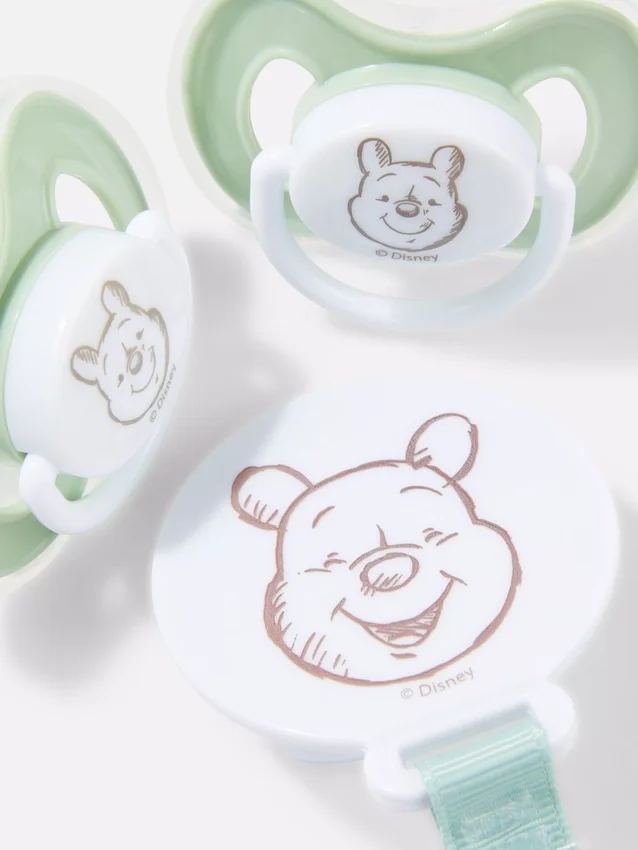 Disneys Winnie-Puuh-Schnuller- und Halter-Set Disneys Winnie-Puuh-Schnuller- und Halter-Set