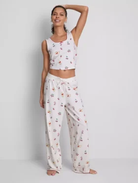 Disneys Winnie-the-Pooh-Schlafanzug aus baumwollreichem Stoff mit Aufdruck