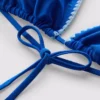 Dreieck-Bikini-Oberteil mit Ziernähten Dreieck-Bikini-Oberteil mit Ziernähten