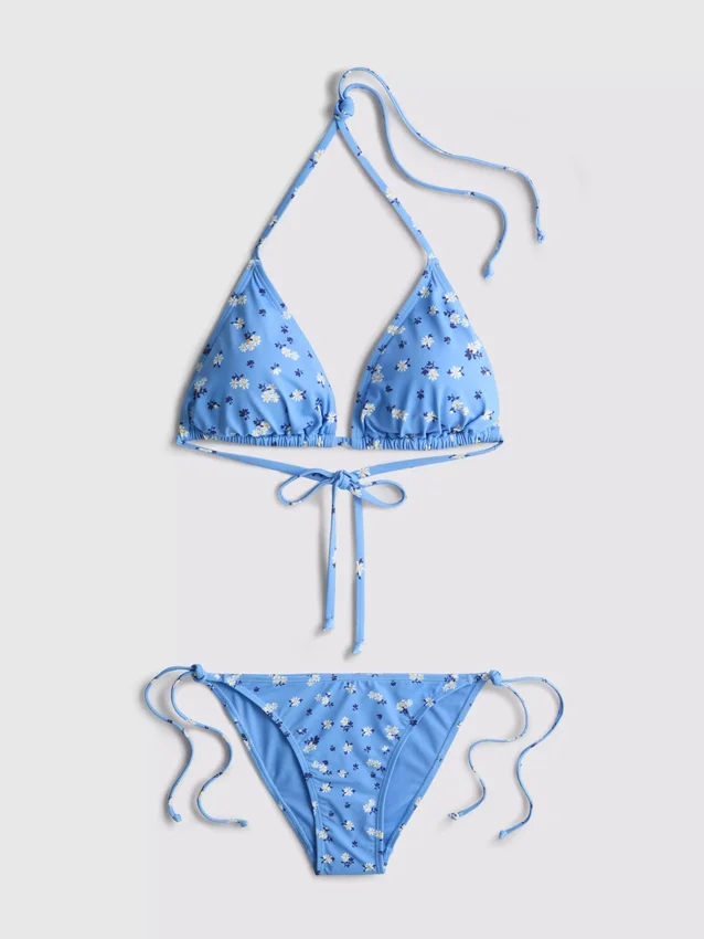 Dreieck-Bikini-Set mit seitlichen Bändern Dreieck-Bikini-Set mit seitlichen Bändern