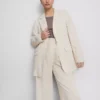 Einreihiger Blazer aus Leinenmischung Einreihiger Blazer aus Leinenmischung