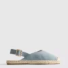 Espadrille-Sandalen mit Fersenriemen