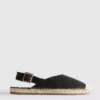 Espadrille-Sandalen mit Fersenriemen