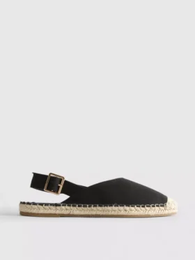 Espadrille-Sandalen mit Fersenriemen